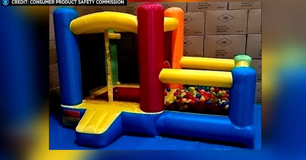 Consumer Product Safety Commission Warns Against Use Of Popular Bounce House.