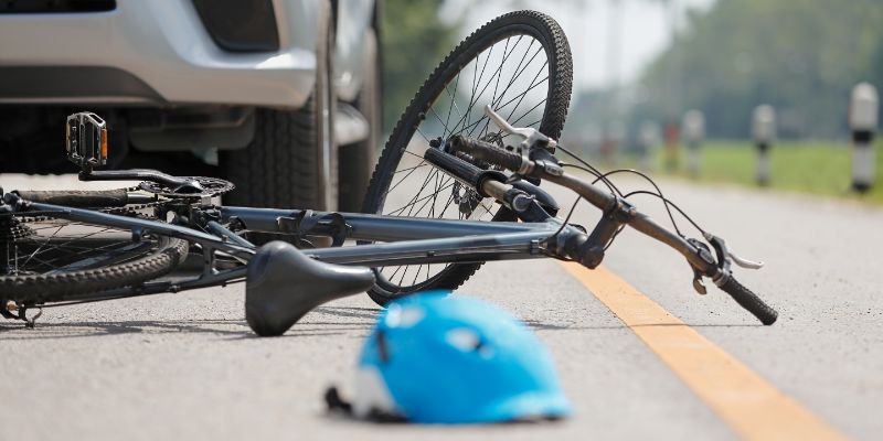 Where do most bicycle accidents occur in California?