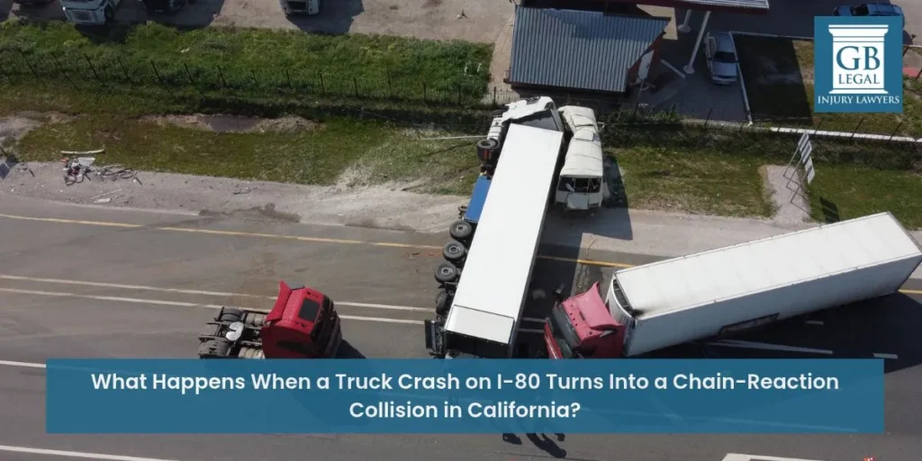 what happens when a truck crash on i-80 turns into a chain-reaction collision in california